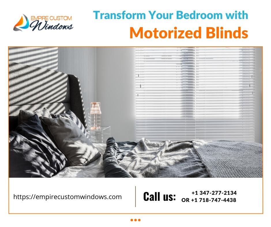 Transform Your Bedroom with Motorized Blinds