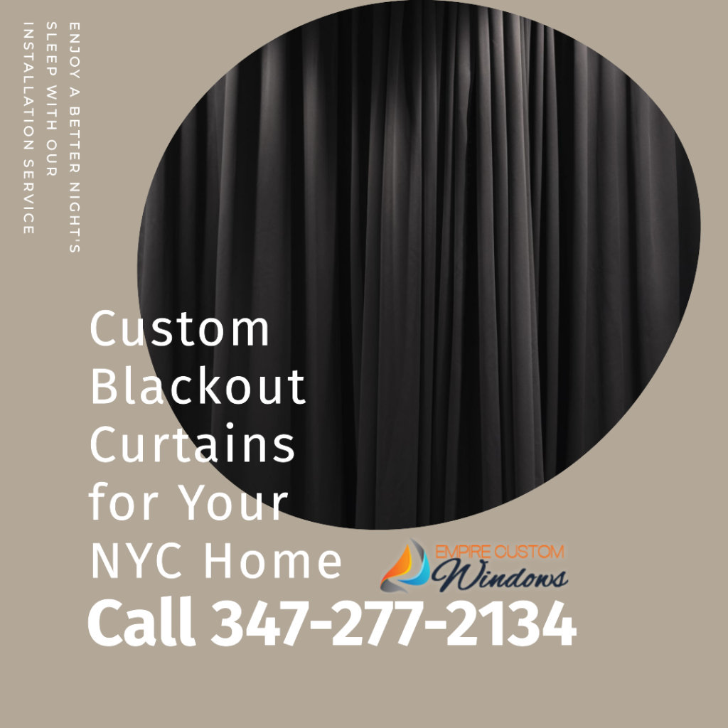 Avantages du service d'installation des rideaux occultants pour costumes à New York